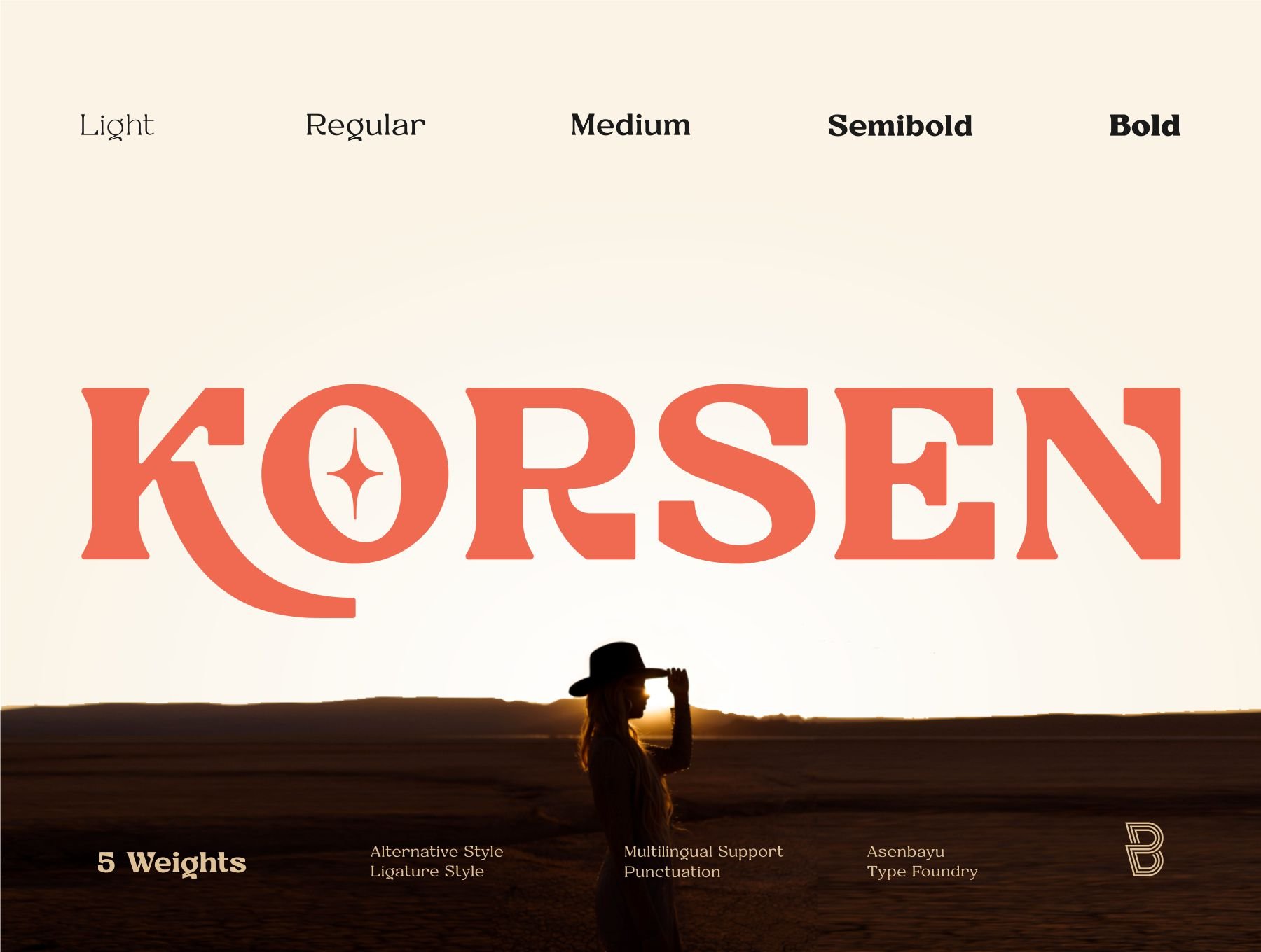 Korsen字体系列 Korsen Fonts Family otf格式-字体-到位啦UI